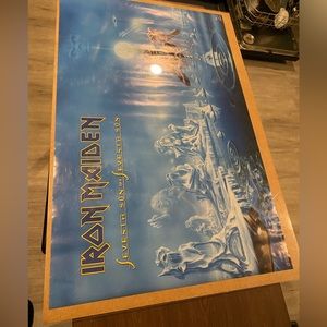 Beautiful original iron maiden, seventh son of a seventh son poster, 22x34